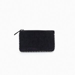 Zara Black Studded cross body wallet